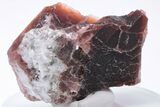 Rare, Red Villiaumite Crystal Section - Murmansk Oblast, Russia #195328-1